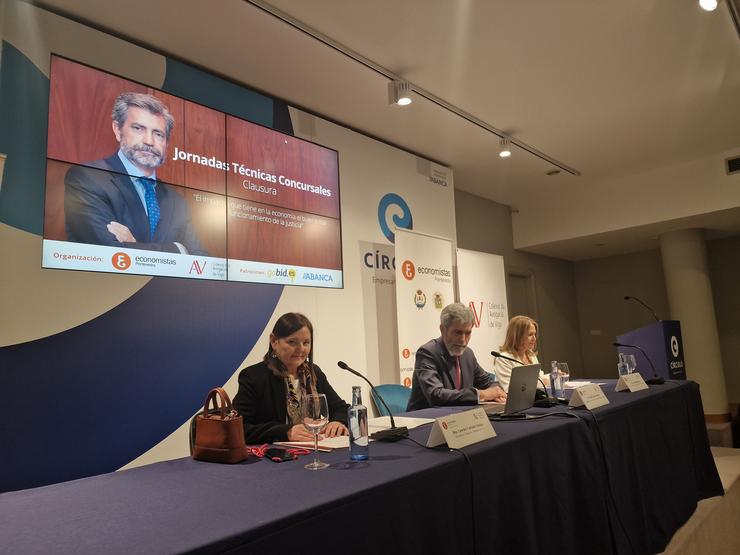 Carlos Lesmes nunhas xornadas en Vigo /  PEDRO DAVILA-EUROPA PRESS
