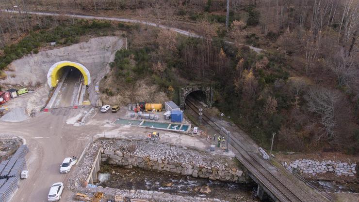 Construción do novo túnel ferroviario no Padornelo, na liña de AVE entre Madrid e Galicia / Europa Press