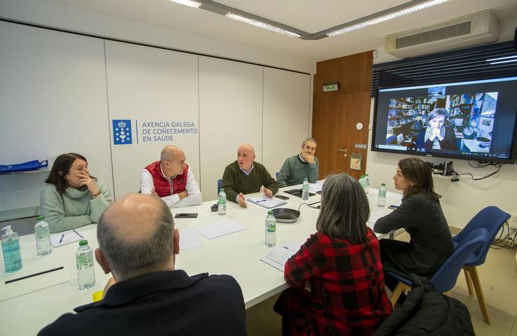 Reunión de xefes de estudos de unidades docentes multiprofesionales de Atención Primaria, o xerente da Axencia galega de Coñecemento en Saúde (ACIS), Antonio Fernández-Campa, e responsables de Formación Sanitaria especializada dá ACIS. CONCHI PAZ / Europa Press