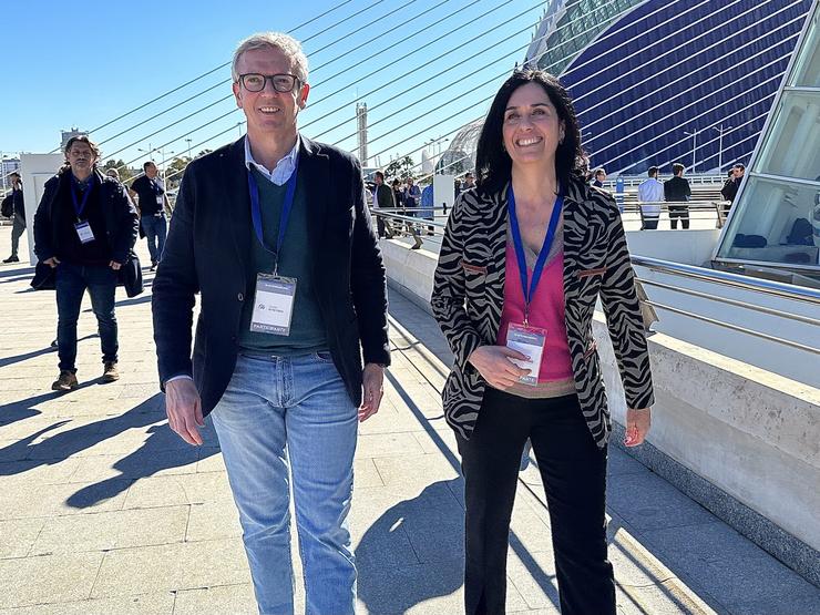 O presidente do PPdeG, Alfonso Rueda, e a secretaria xeral, Paula Prado. PPDEG / Europa Press
