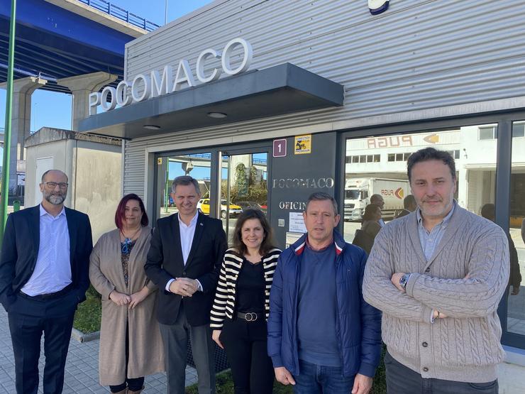 O delegado do Goberno en Galicia, José Miñones, reúnese con empresarios do polígono de Pocomaco. DELEGACIÓN DO GOBERNO EN GALICIA 