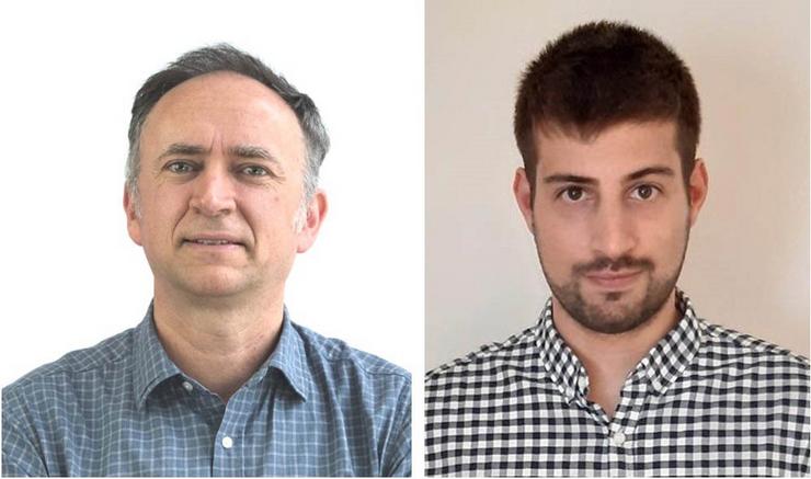 Os investigadores Iago Pozo e Diego Pena, da USC. RAGC / Europa Press