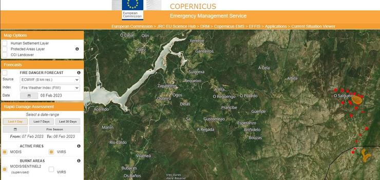 Datos do sistema Copernicus. ARCO IRIS / Europa Press