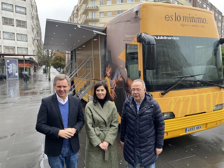 O delegado do Goberno en Galicia, José Miñones, xunto ao alcalde de Santiago, Xosé Sánchez Bugallo, nunha visita ao 