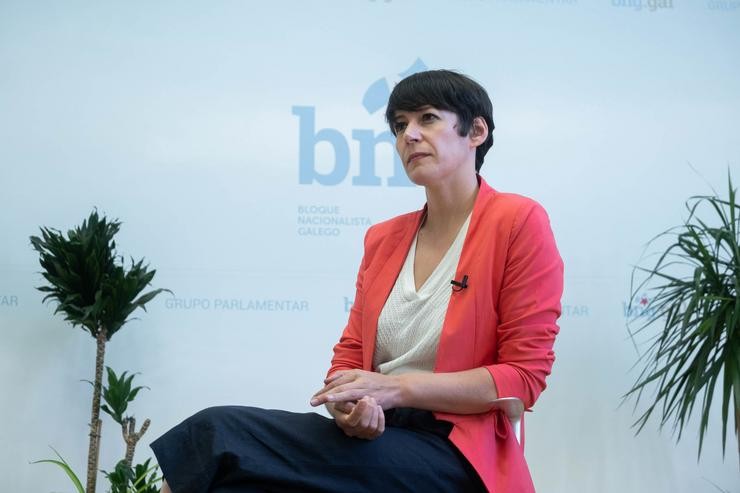 Arquivo - A portavoz nacional do BNG, Ana Pontón, durante unha entrevista para Europa Press no Parlamento de Galicia, a 15 de xullo de 2021, en Santiago de Compostela, A Coruña, Galicia (España).. César Arxina - Europa Press - Arquivo 