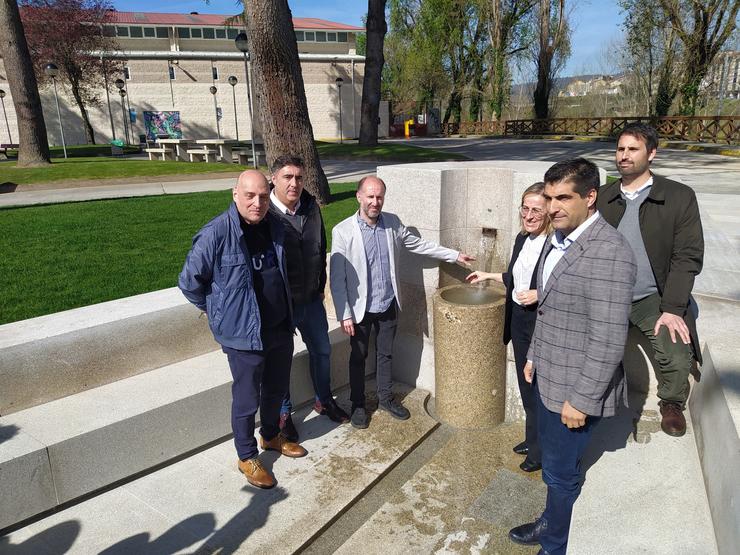 Inauguración dunha fonte termal en Ourense 