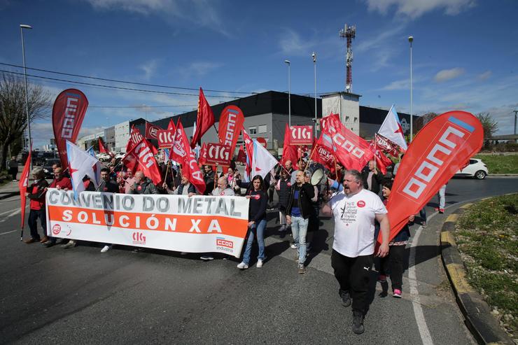 Manifestación pola renovación do convenio do metal da provincia de Lugo / Europa Press
