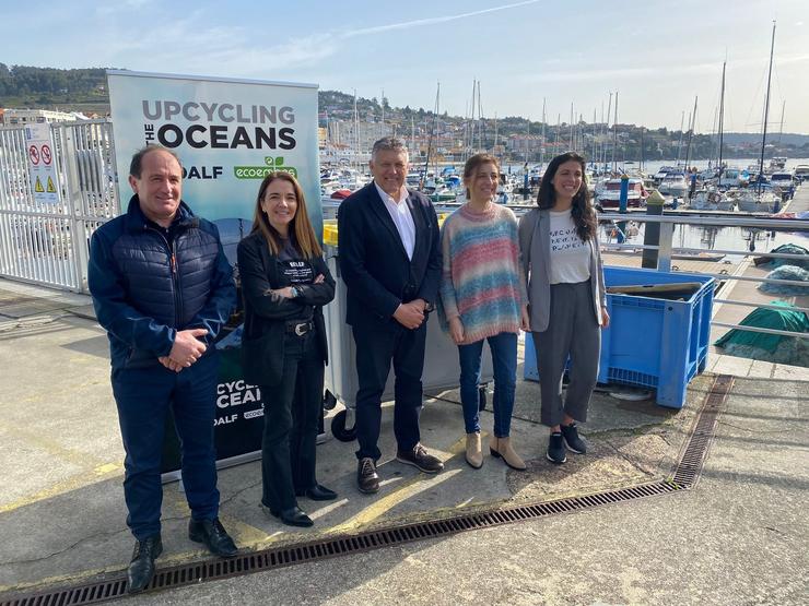 Acto deste martes no Porto de Sanxeanxo organizado pola Xunta de Galicia, Ecoembes e Fundación Ecoalf 