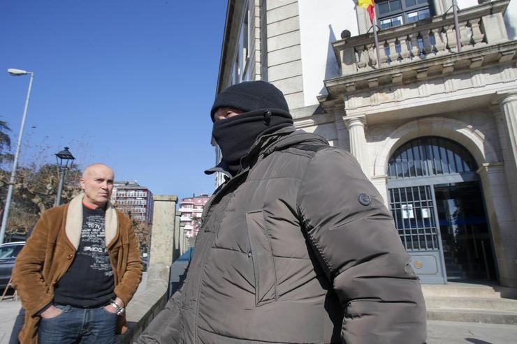 O acusado Manuel Juan Vilariño á súa saída da xornada de conclusións do xuízo do dobre crime do Ceao, na Audiencia Provincial de Lugo, a 10 de febreiro de 2023, en Lugo / Carlos Castro - Europa Press 