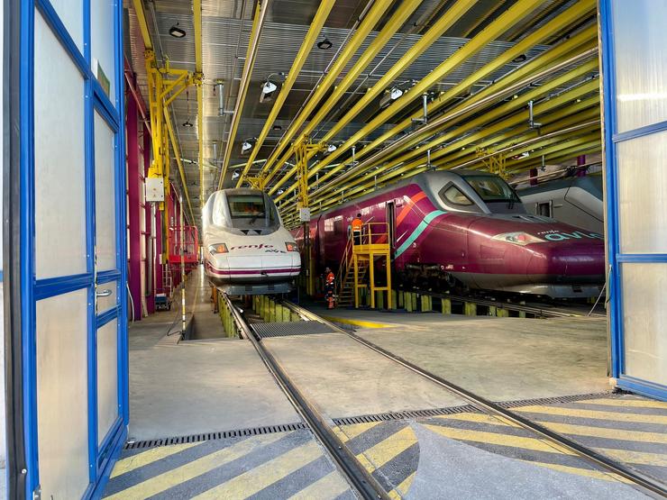 Taller de trens de Renfe. RENFE - Arquivo 