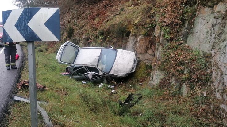 Accidente na N-540, Ourense.. GARDA CIVIL / Europa Press