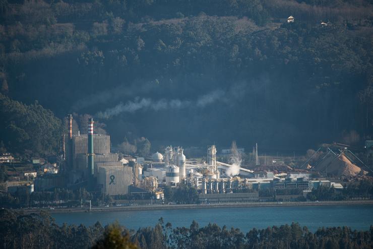 O complexo industrial de Ence na Ría de Pontevedra, a 7 de febreiro de 2023 / Gustavo de la Paz - Europa Press - Arquivo