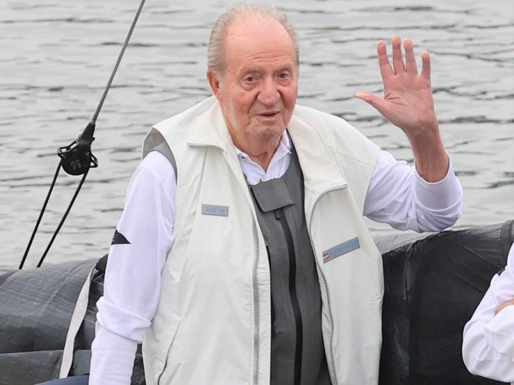O Rei Juan Carlos, durante a súa última visita a Galicia / EUROPA PRESS - Arquivo  / Europa Press