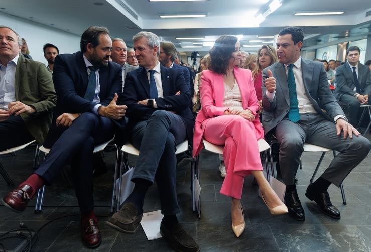 Rueda e outros dirixentes do PP na xunta directiva nacional.. Eduardo Parra - Europa Press 
