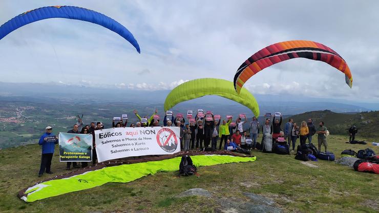 Parapente no Larouco