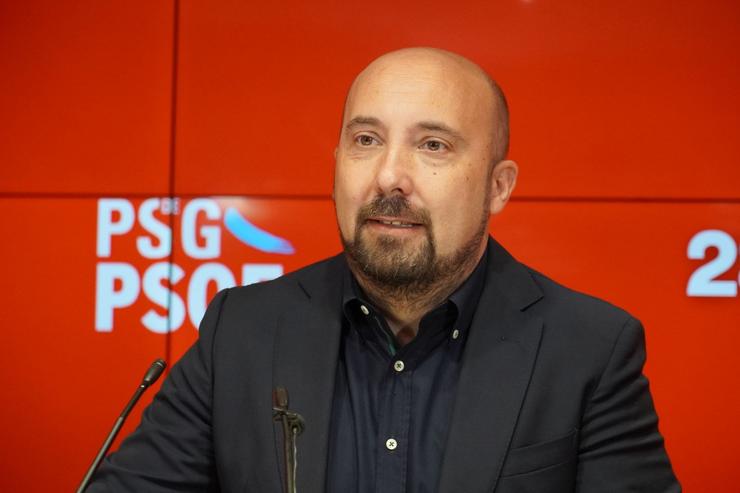 O secretario de Organización do PSdeG, José Manuel Lage, en rolda de prensa / PSdeG / Europa Press