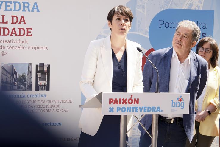 Ana Pontón e Miguel Anxo Fernández Lores. BNG / Europa Press