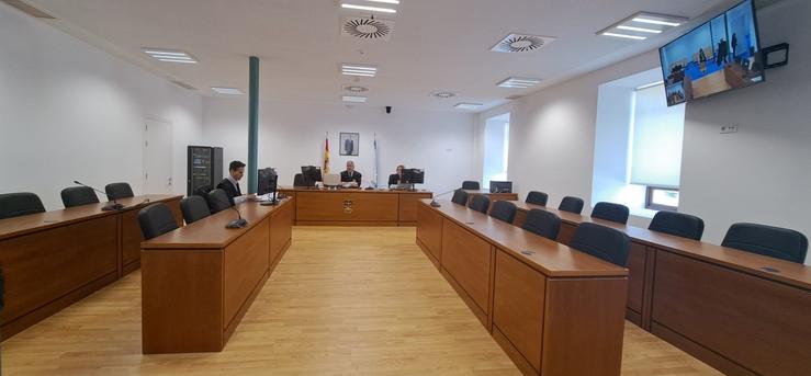Sala para xuízos con tribunal de xurado na Audiencia da Coruña 