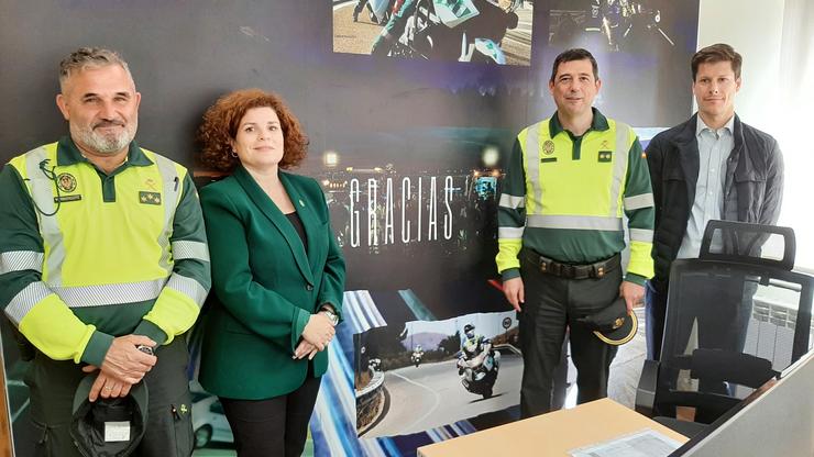 A subdelegada do Goberno na Coruña, María Rivas, visita o Subsector de Tráfico da Garda Civil.. SUBDELEGACIÓN DO GOBERNO 
