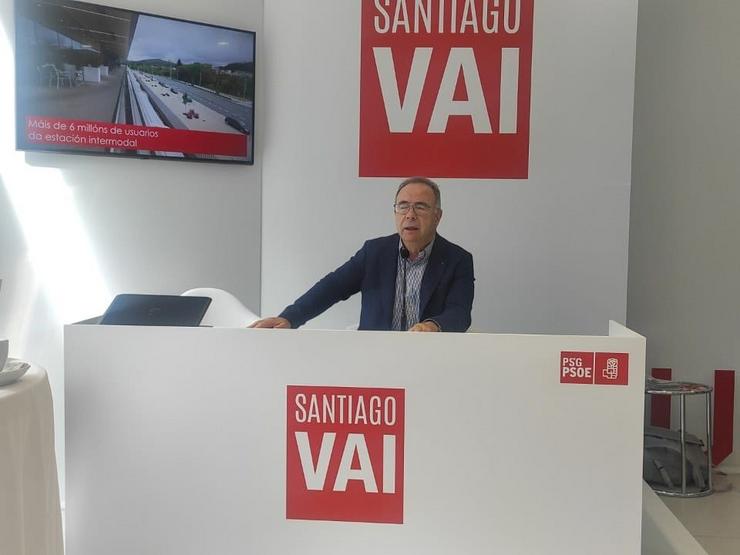 O candidato dos socialistas á alcaldía de Santiago, Xosé Sánchez Bugallo. / Europa Press