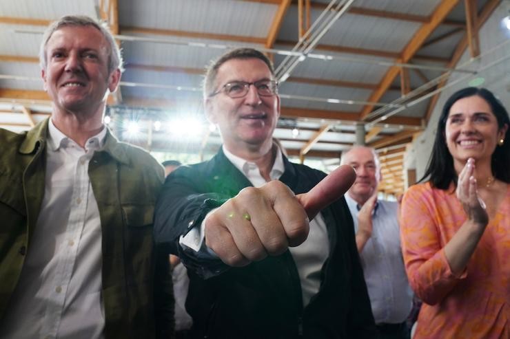 Feijóo participa nun acto político en Santiago.. Álvaro Ballesteros - Europa Press / Europa Press