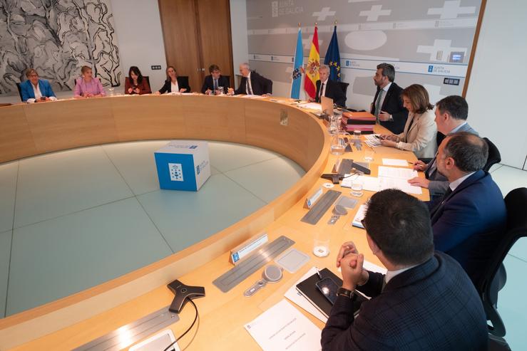 Reunión do Consello da Xunta baixo a presidencia de Alfonso Rueda 
