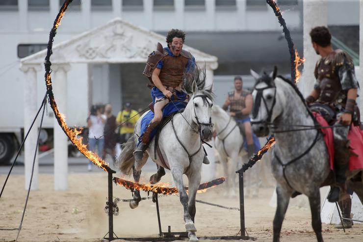  O Circo Romano durante o penúltimo día da festividade de Arde Lucus 202 / Europa Press