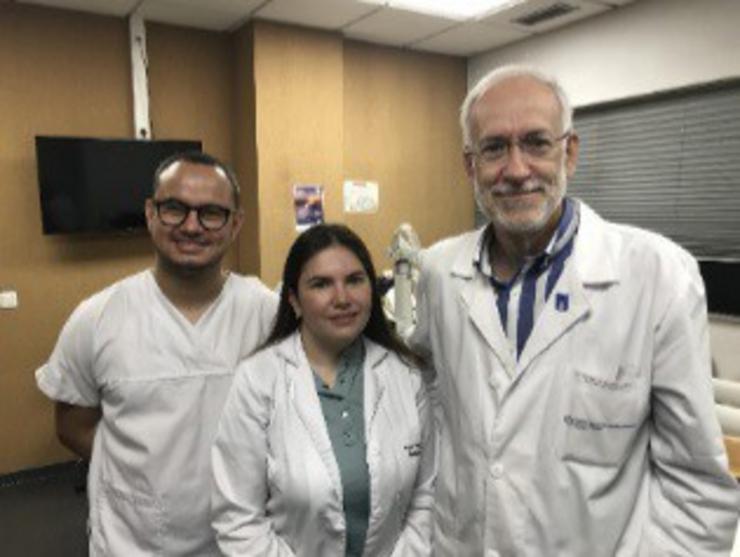 Os residentes de anatomía patolóxica do Hospital Clínico Universitario de Santiago que participaron no estudo. SERGAS / Europa Press