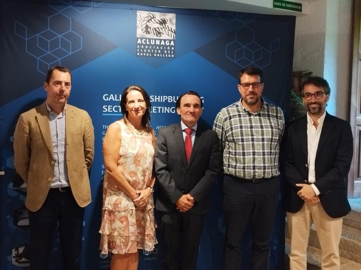Membros da Xunta Directiva de Aclunaga, na asemblea celebrada en Santiago de Compostela, o 29 de xuño de 2023.. ACLUNAGA / Europa Press