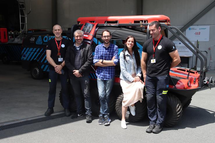 Visita de 'influencers' ás instalacións do CIAE 112 Galicia na Estrada (Pontevedra).. XUNTA DE GALICIA 