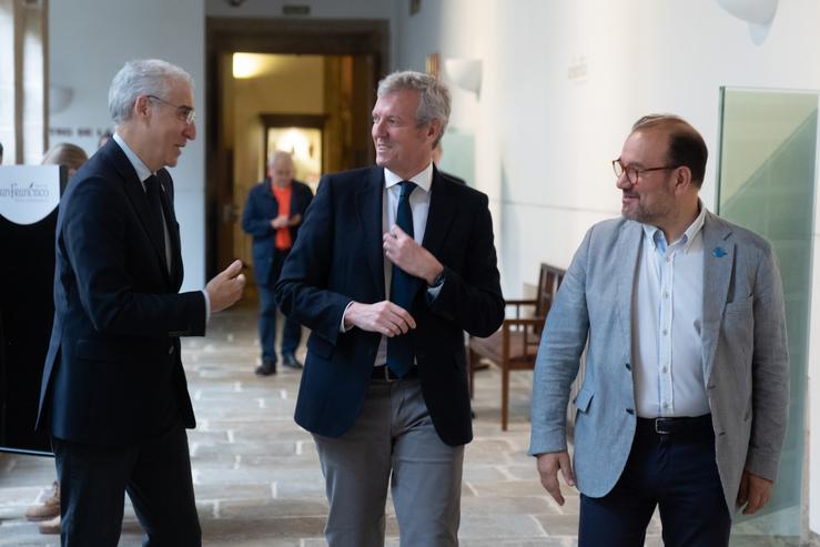 Francisco Conde, Alfonso Rueda e Antonio López. DAVID CABEZON @ XUNTA / Europa Press