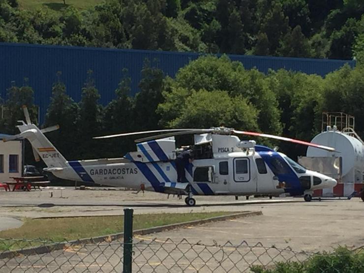 Sikorsky S-76  matrícula EC-JET en Celeiro (Viveiro)/cedida