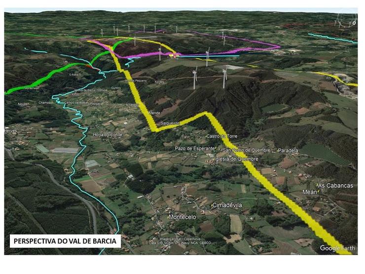 Proxecto Do Parque Eólico As Encrobas. ASOCIACION SALVEMOS Ou VAL DE BARCIA E MONTE XALO / Europa Press