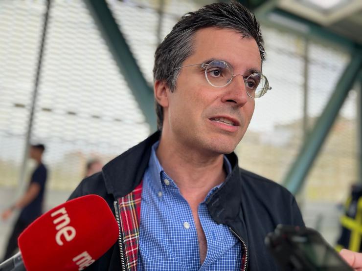 O portavoz do PP de Santiago, Borja Verea, en declaracións aos medios este mércores en Santiago de Compostela / Europa Press