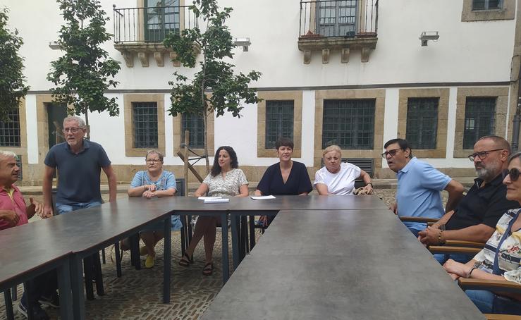 A portavoz nacional do BNG, Ana Pontón, nun acto en Ourense no que participa a cabeza de lista pola provincia ao Congreso, Noa Presas / Europa Press