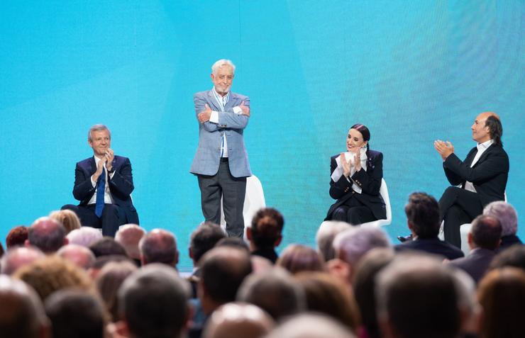 O presidente da Xunta, Alfonso Rueda, acompañado dos membros do Executivo autonómico, presidiu o acto de imposición das Medallas de Galicia 2023 no Museo Centro Gaiás da Cidade da Cultura 