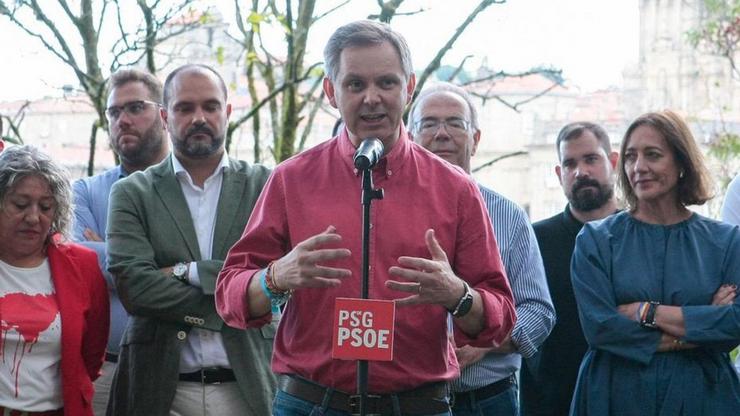 José Miñones nun acto de campaña / PSDEG - Europa Press