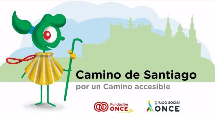 Fundación ONCE impulsa unha web con recursos sobre a accesibilidade do Camiño de Santiago. FUNDACIÓN ONCE / Europa Press