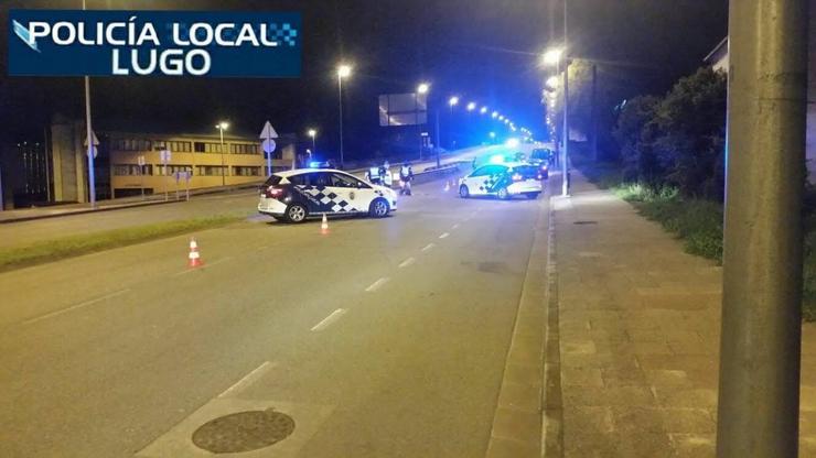 Control nocturno da Policía Local de Lugo.. CONCELLO DE LUGO