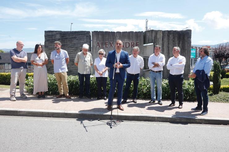 O conselleiro de Cultura, Educación, FP e Universidades, Román Rodríguez, participa na homenaxe a Alexandre Bóveda polo Día dá Galiza Mártir, en Poio (Pontevedra).. XUNTA