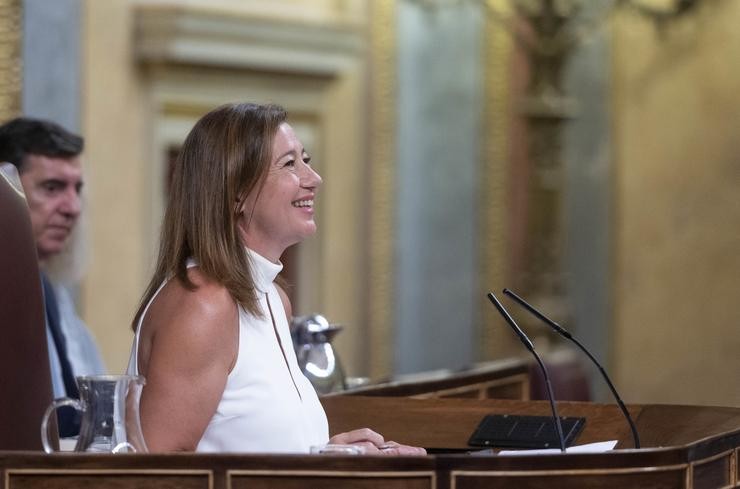 A presidenta do Congreso, Francina Armengol durante a Sesión Constitutiva da XV Lexislatura no Congreso dos Deputados, a 17 de agosto de 2023, en Madrid (España).. Alberto Ortega - Europa Press / Europa Press