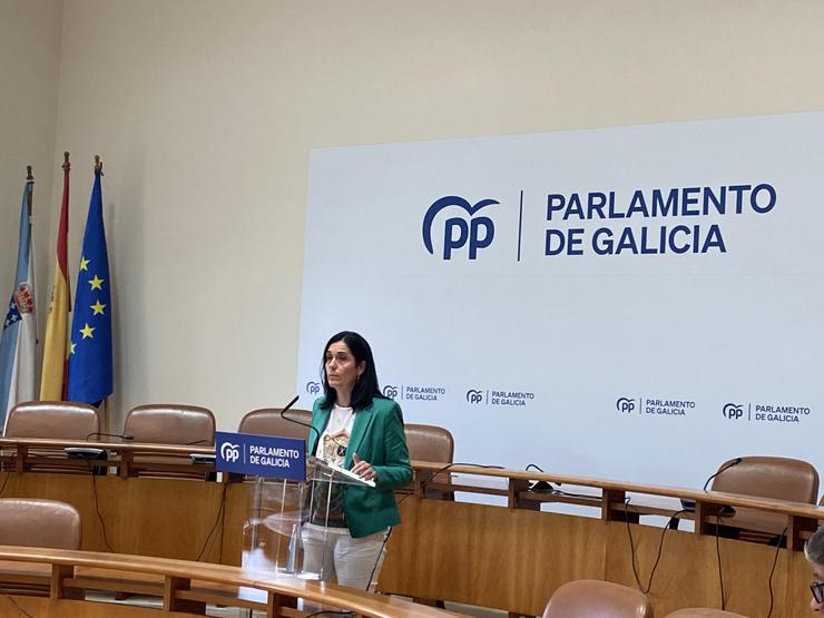 A viceportavoz do Grupo Popular, Paula Prado. / Europa Press