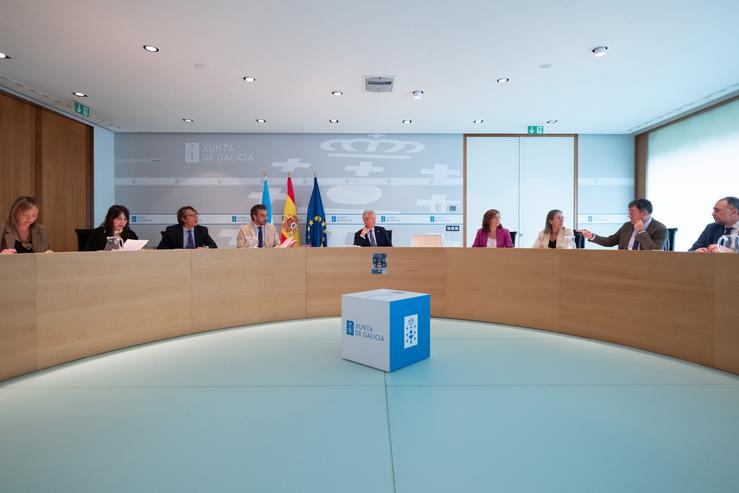O titular do Goberno galego, Alfonso Rueda, preside a reunión semanal do Consello da Xunta / DAVID CABEZÓN @ XUNTA