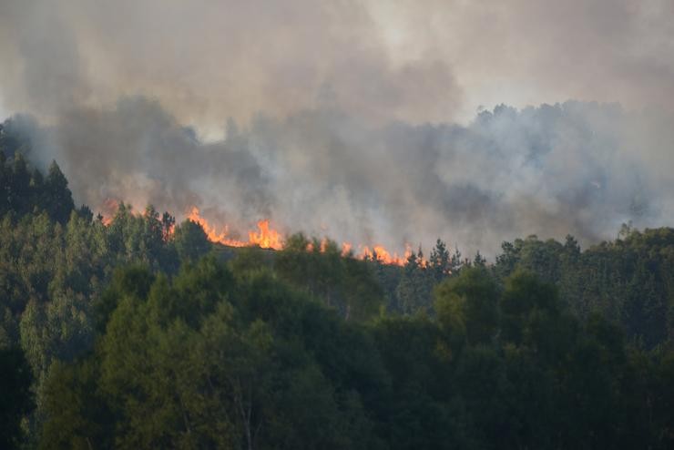 Incendio forestal na parroquia de Belesar, a 6 de agosto de 2023, en Vilalba, Lugo / Gustavo da Paz