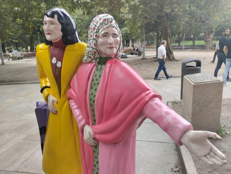 Escultura das Marías, en Santiago / Europa Press - Arquivo