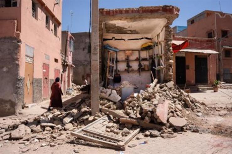 Terremoto de Marrocos, danos 
