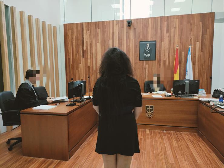 Imaxe dun xuízo en Vigo contra unha acusada / EP