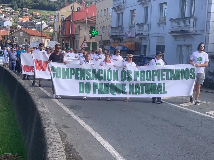 Nova protesta contra a Xunta dos propietarios de terreos situados nas Fragas do Eume / EP