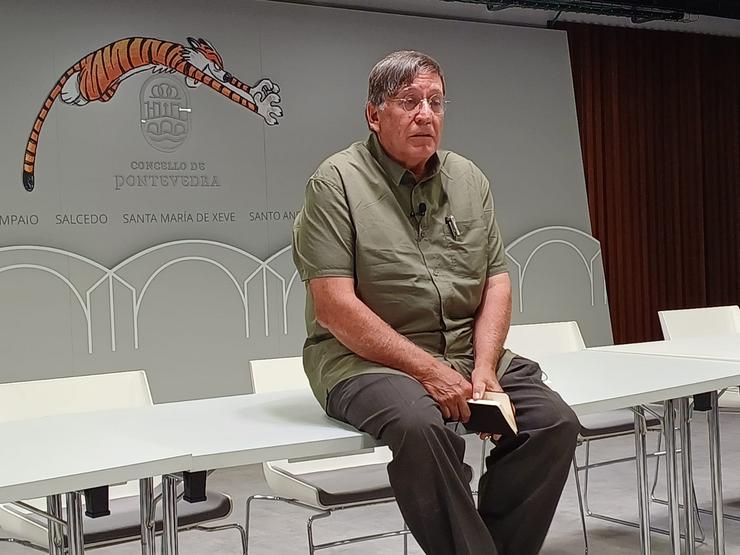 Joaquín Araújo na presentación 'O Devalo do Monte'