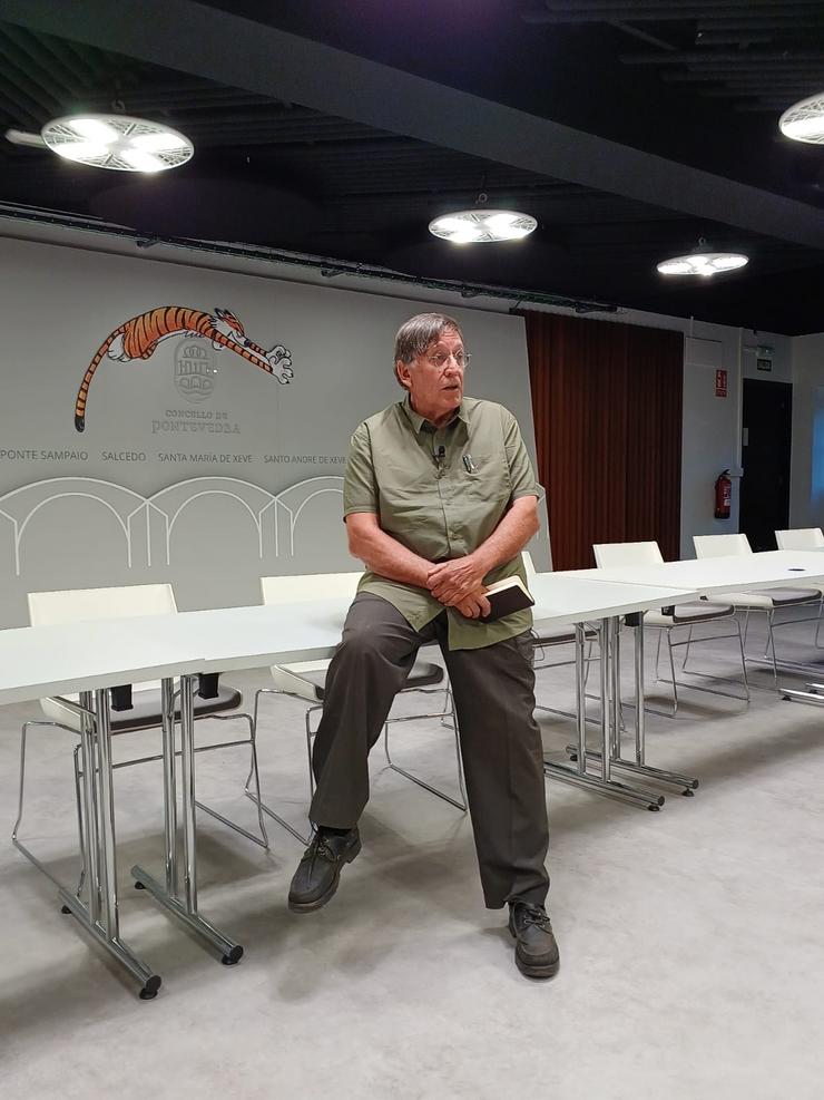 Joaquín Araújo na presentación 'O Devalo do Monte'